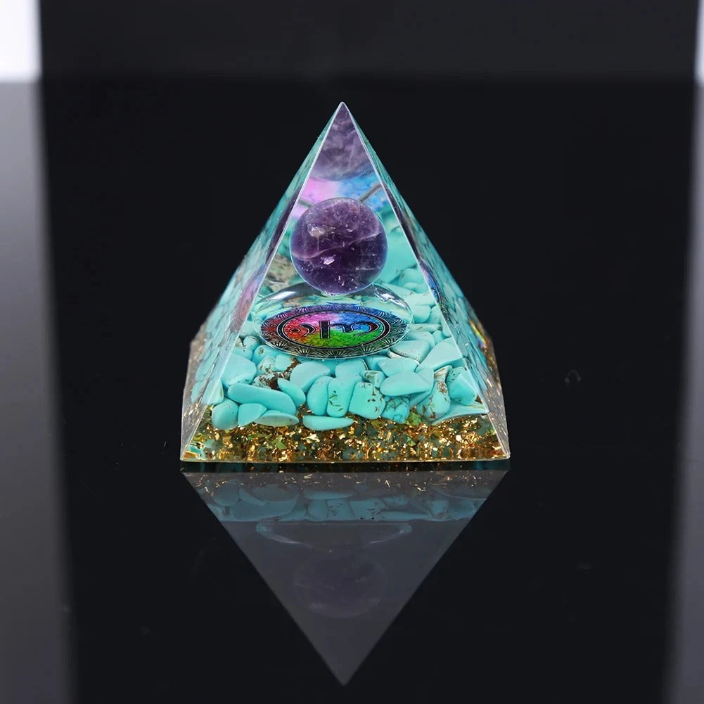 Mystery 5cm Crystal Energy Pyramid