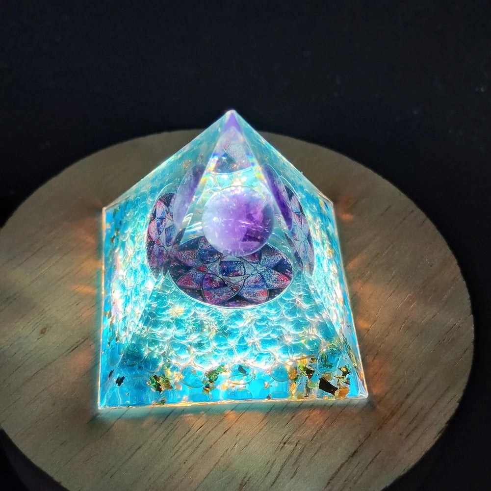 Mystery 5cm Crystal Energy Pyramid