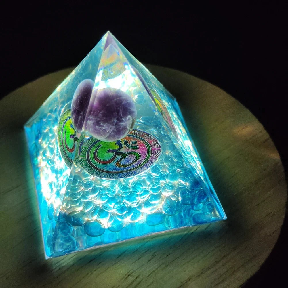 Mystery 5cm Crystal Energy Pyramid