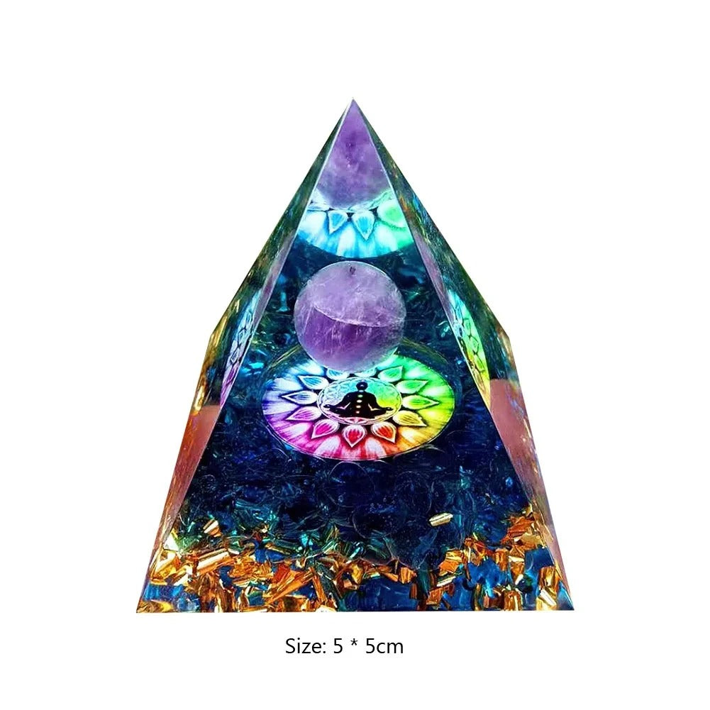 Mystery 5cm Crystal Energy Pyramid