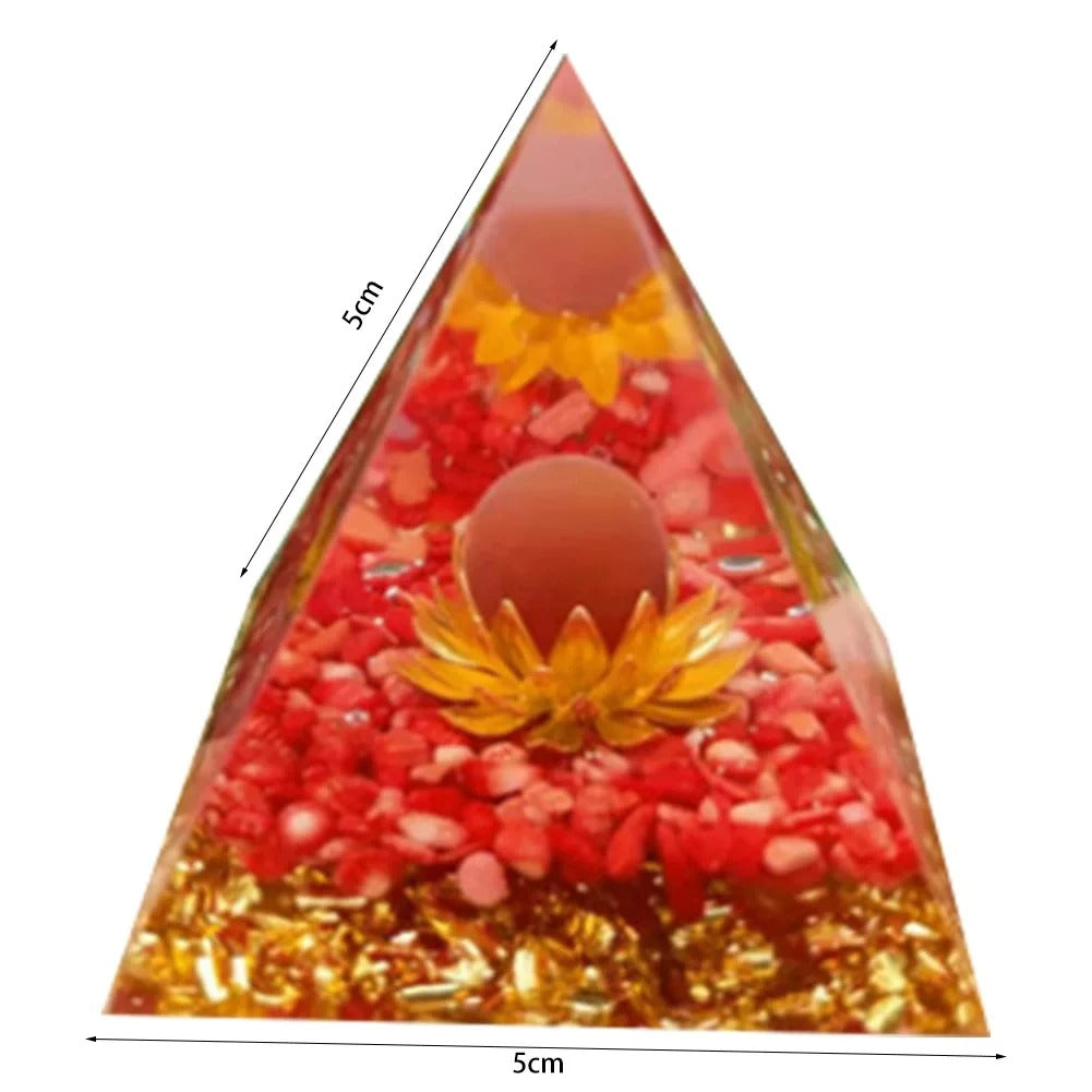 Mystery 5cm Crystal Energy Pyramid