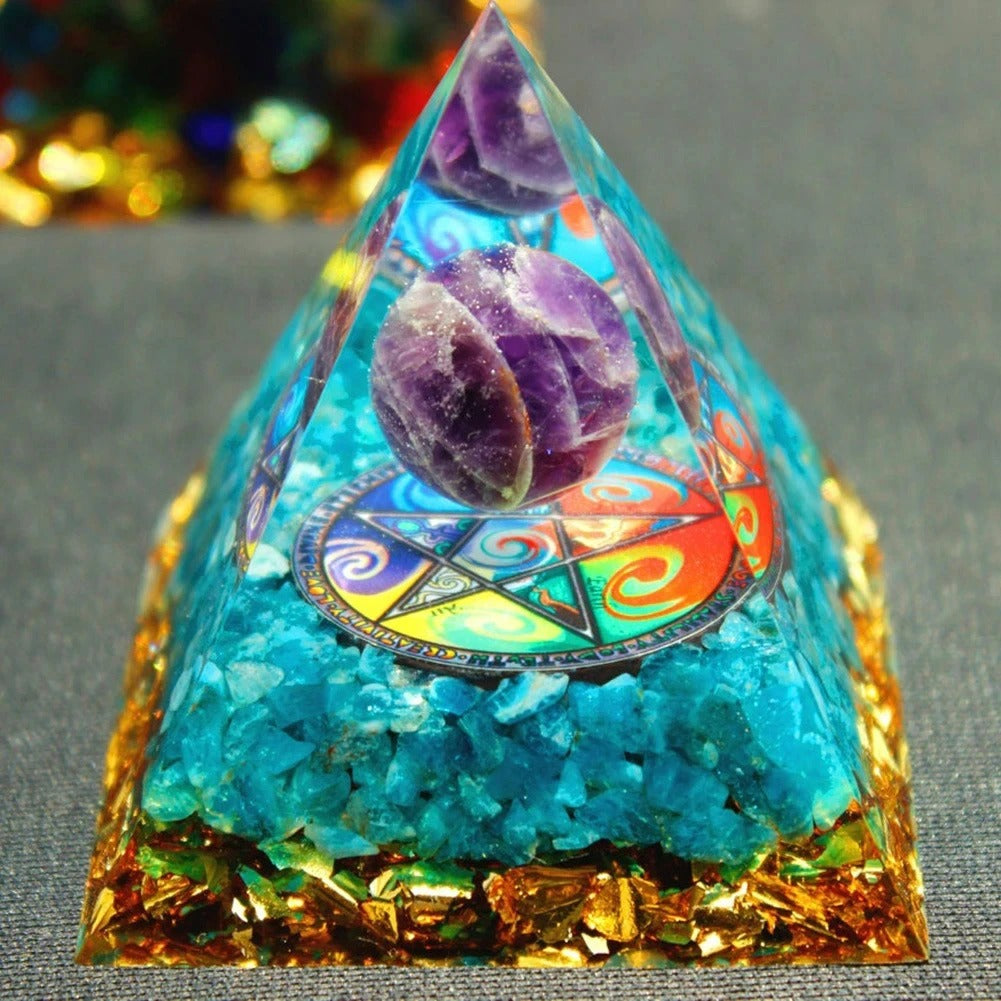 Mystery 5cm Crystal Energy Pyramid