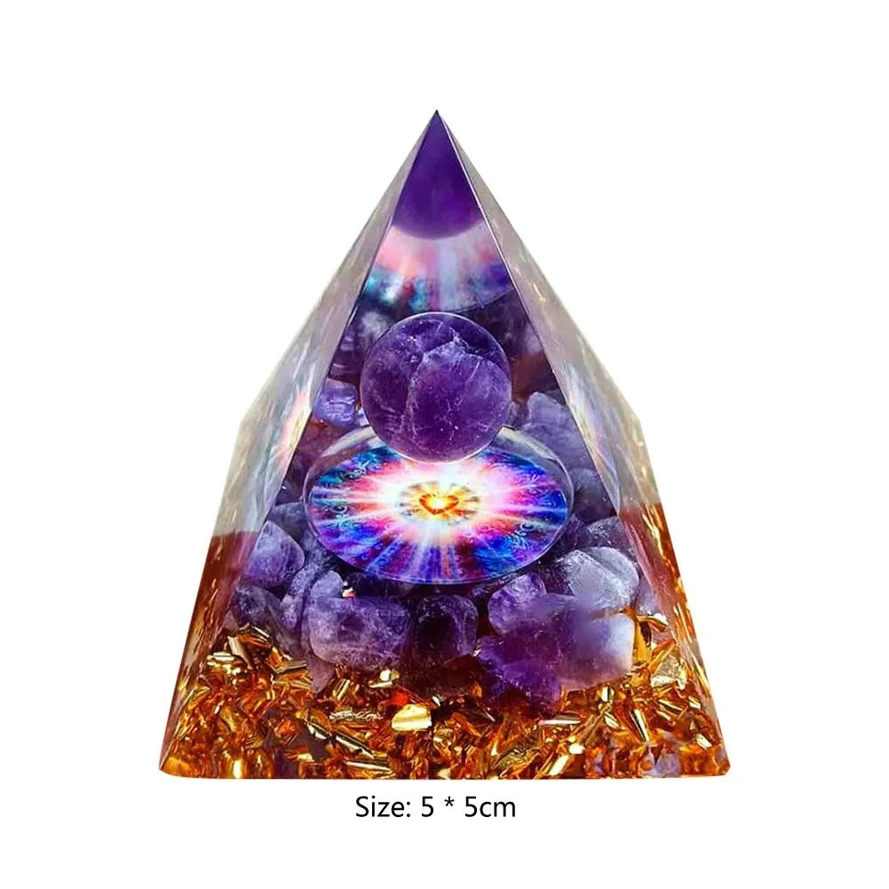Mystery 5cm Crystal Energy Pyramid