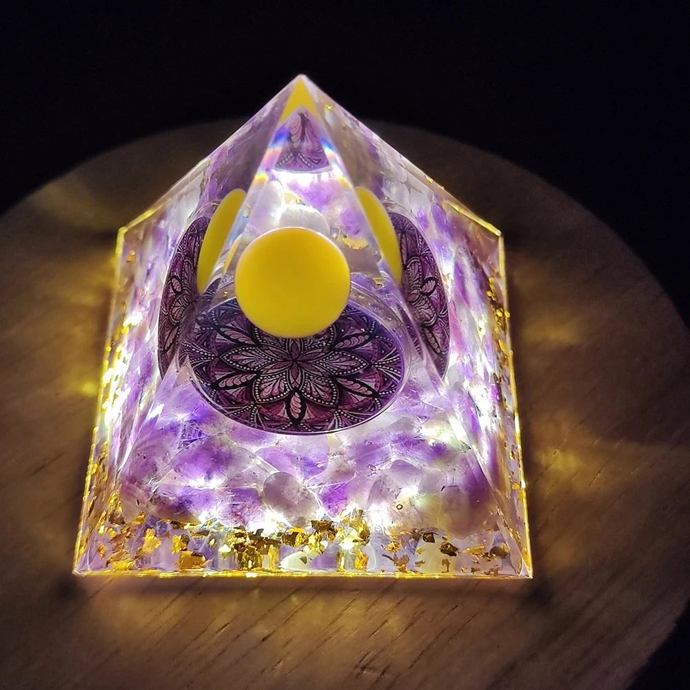 Mystery 5cm Crystal Energy Pyramid
