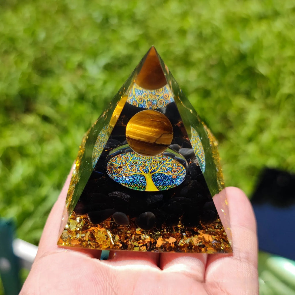 Mystery 5cm Crystal Energy Pyramid