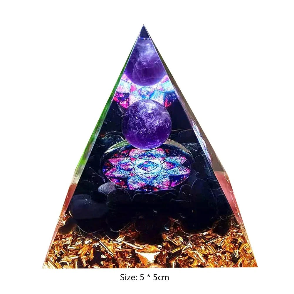 Mystery 5cm Crystal Energy Pyramid