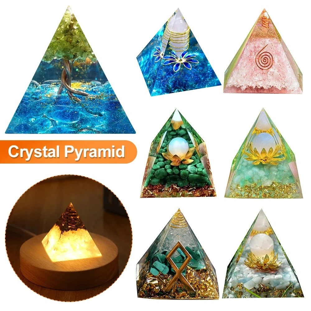 Mystery 5cm Crystal Energy Pyramid