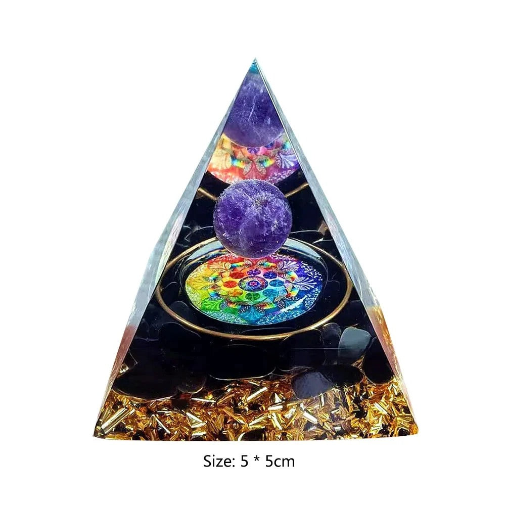 Mystery 5cm Crystal Energy Pyramid