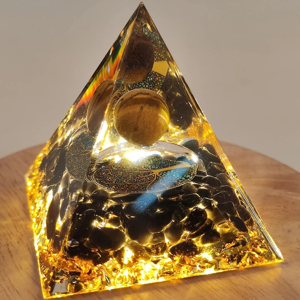 Mystery 5cm Crystal Energy Pyramid
