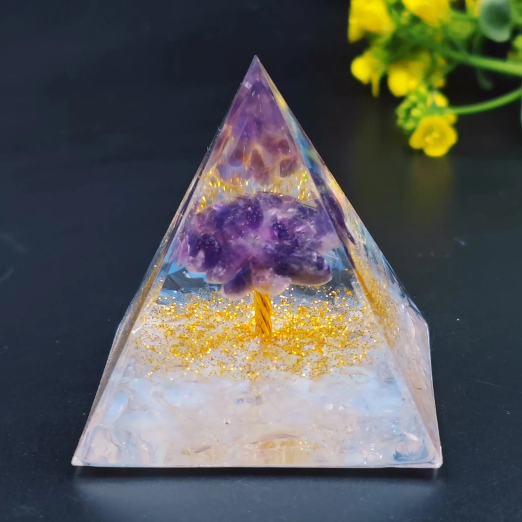 Mystery 5cm Crystal Energy Pyramid