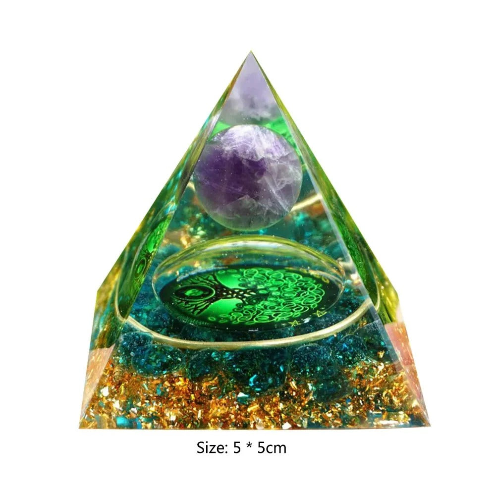 Mystery 5cm Crystal Energy Pyramid