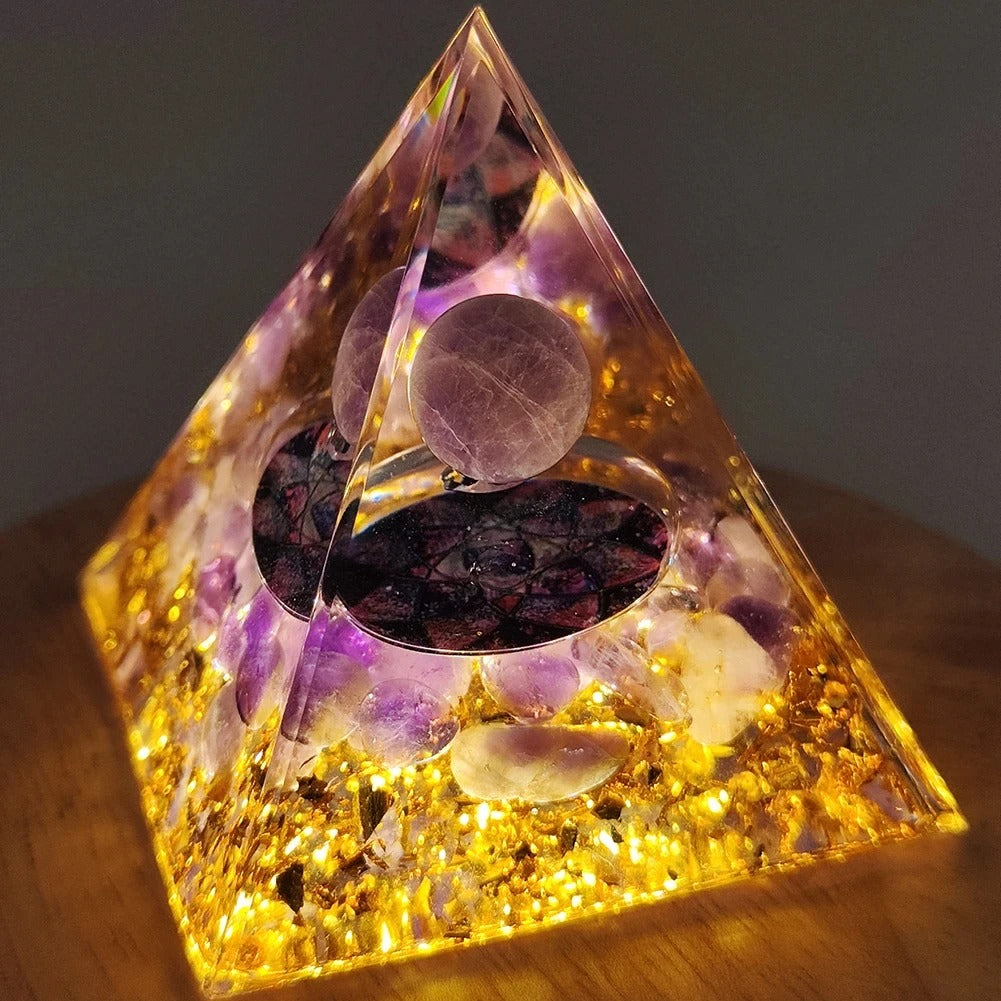 Mystery 5cm Crystal Energy Pyramid
