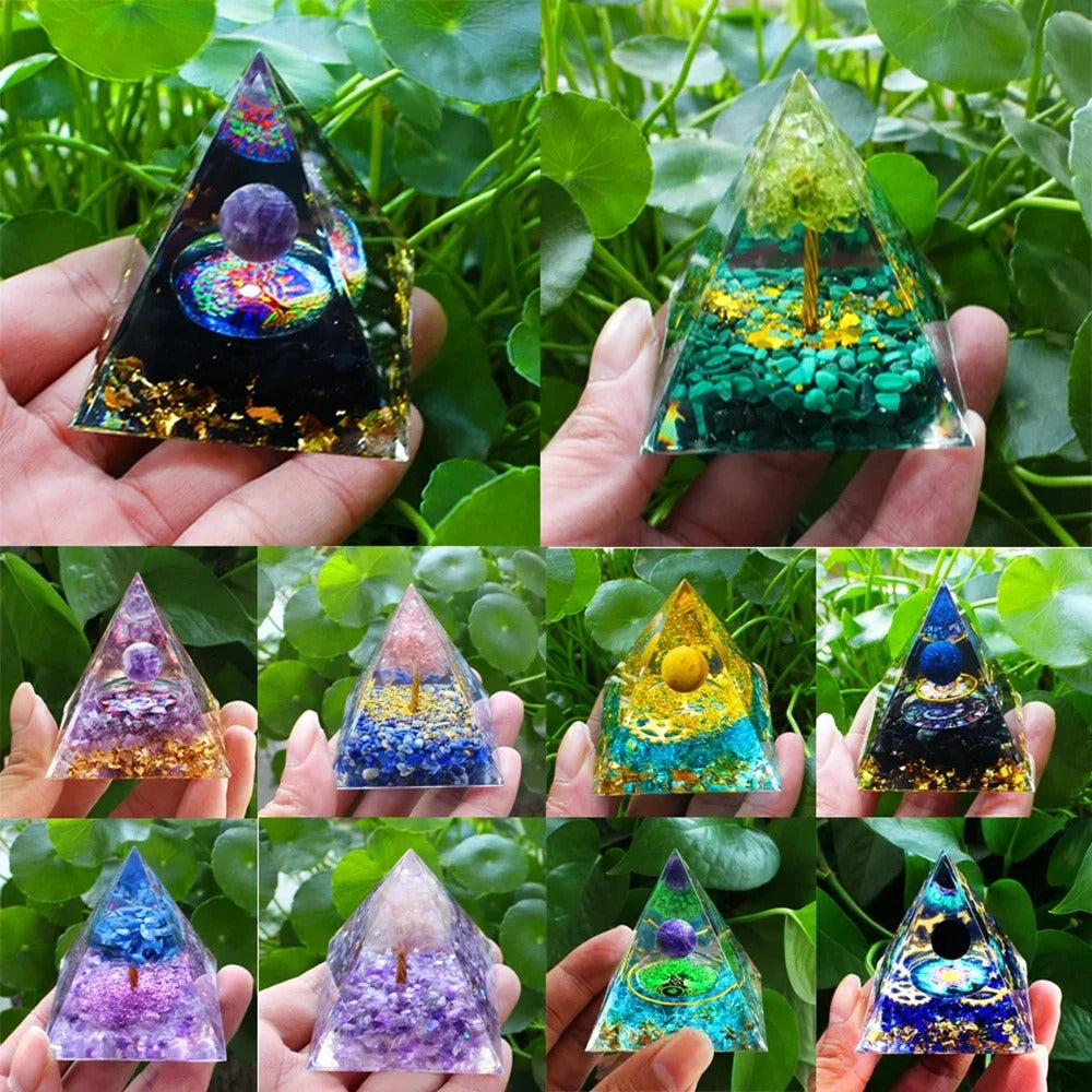 Mystery 5cm Crystal Energy Pyramid