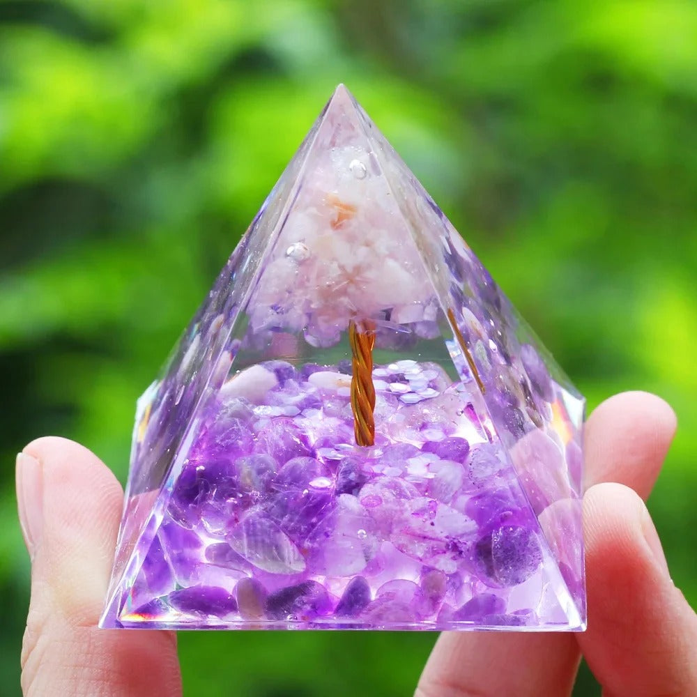 Mystery 5cm Crystal Energy Pyramid